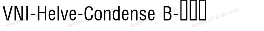 VNI-Helve-Condense B字体转换